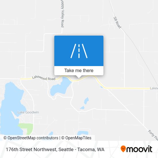 176th Street Northwest map