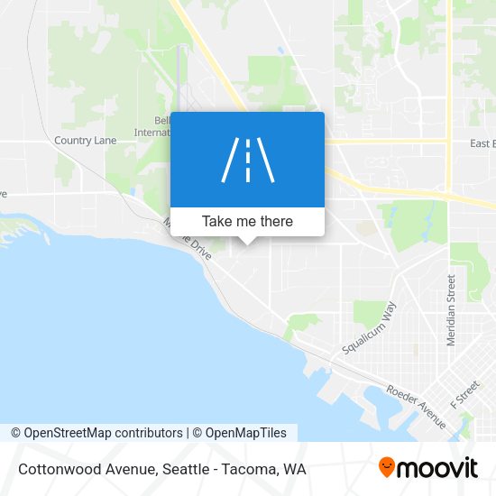 Cottonwood Avenue map