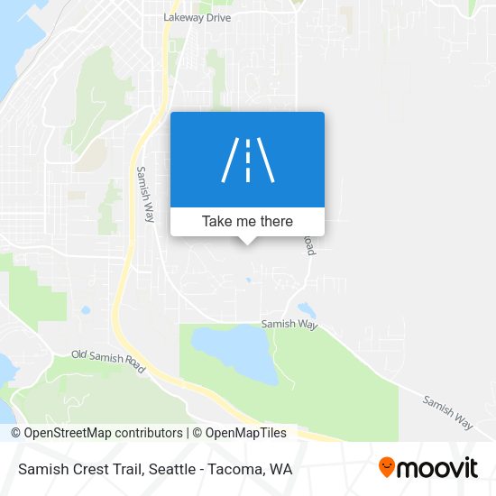 Samish Crest Trail map