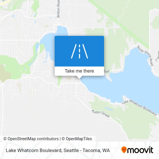 Lake Whatcom Boulevard map