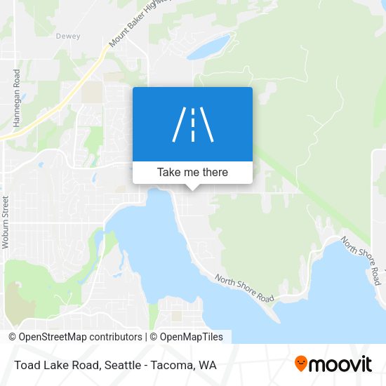 Toad Lake Road map