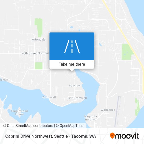 Mapa de Cabrini Drive Northwest