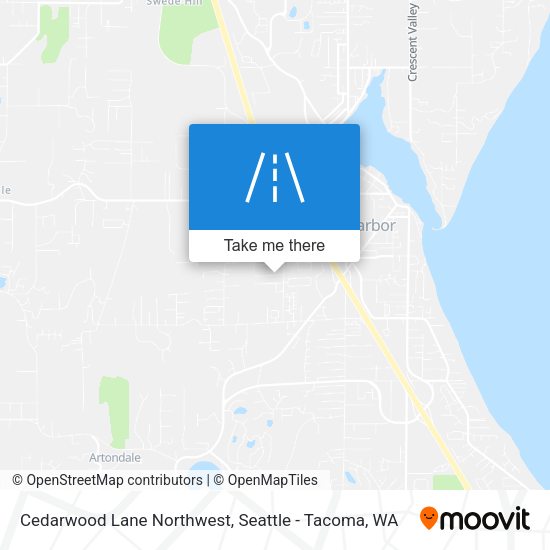 Mapa de Cedarwood Lane Northwest
