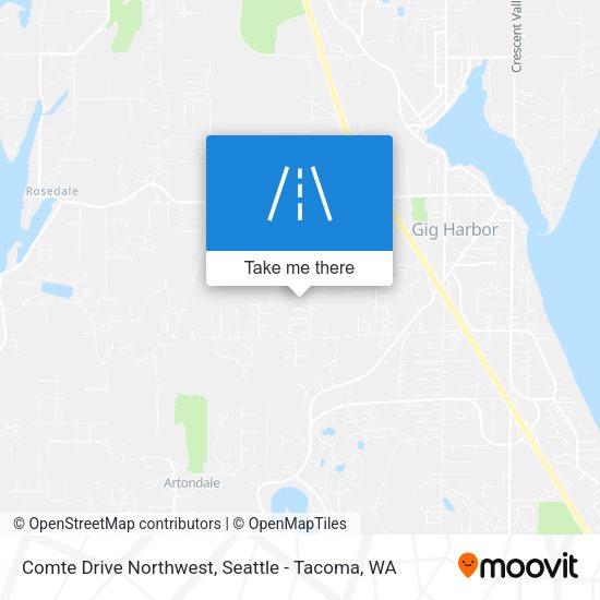 Comte Drive Northwest map