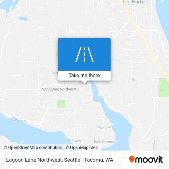 Lagoon Lane Northwest map