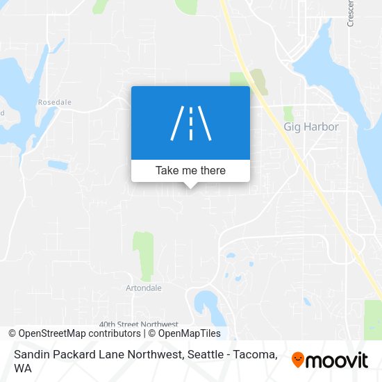 Sandin Packard Lane Northwest map