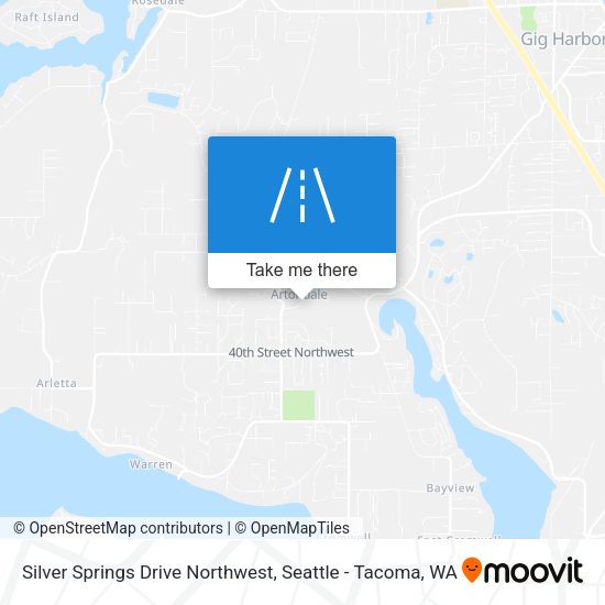 Silver Springs Drive Northwest map