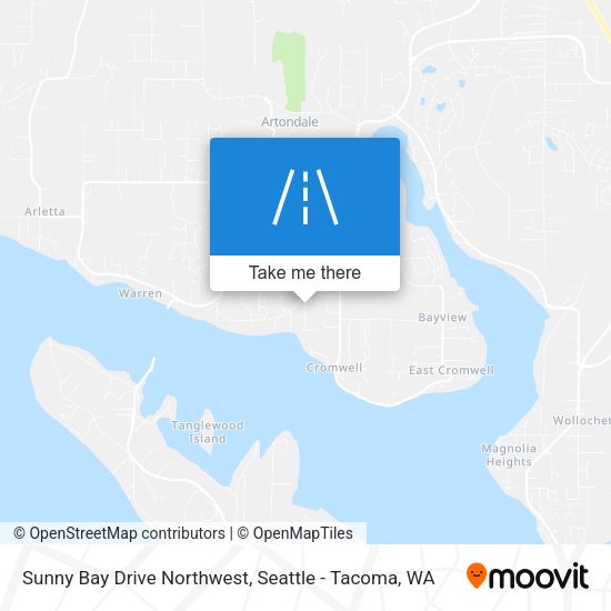 Sunny Bay Drive Northwest map