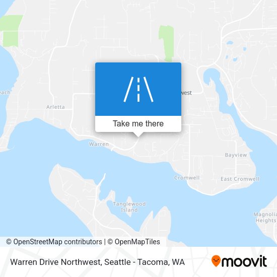 Mapa de Warren Drive Northwest