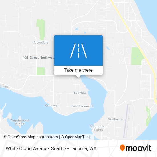 White Cloud Avenue map