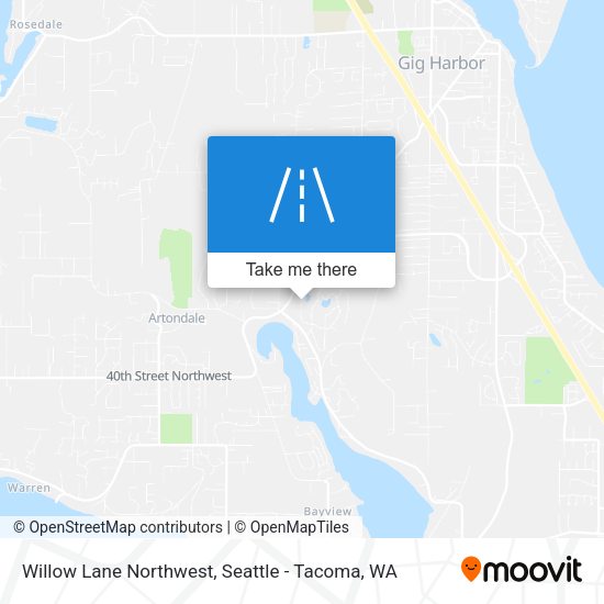 Mapa de Willow Lane Northwest