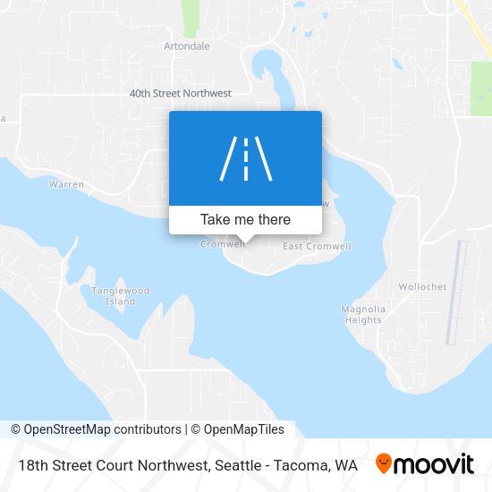 Mapa de 18th Street Court Northwest