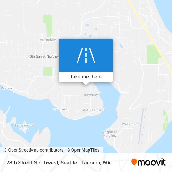 Mapa de 28th Street Northwest