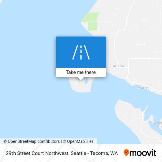 Mapa de 29th Street Court Northwest