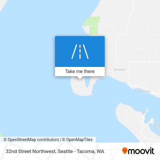 32nd Street Northwest map