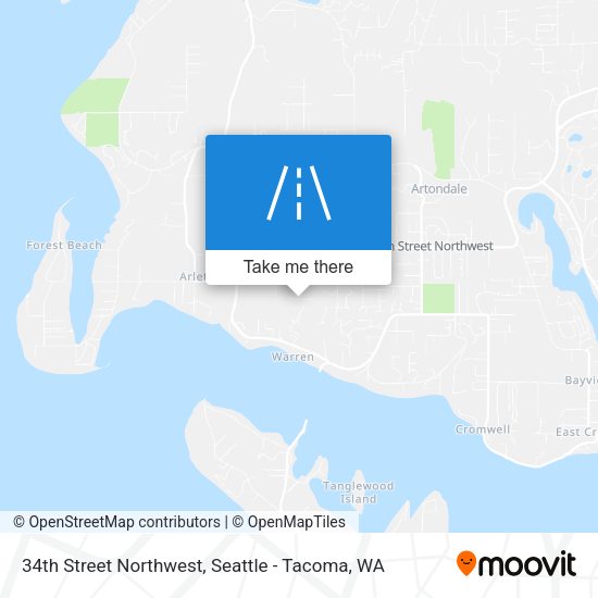 34th Street Northwest map