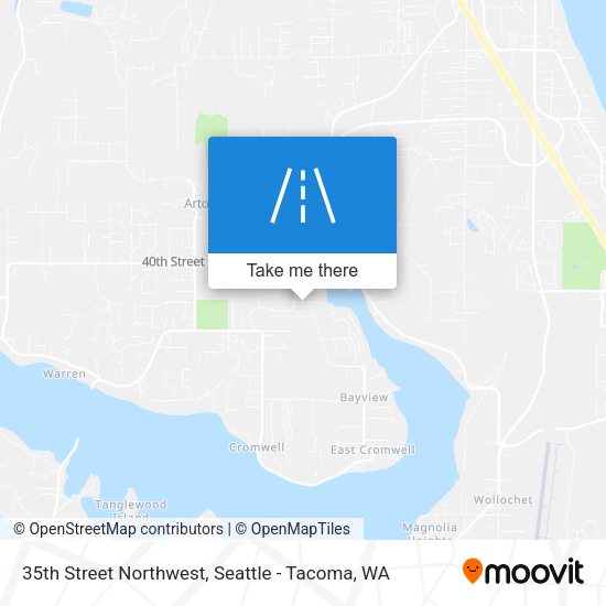 35th Street Northwest map