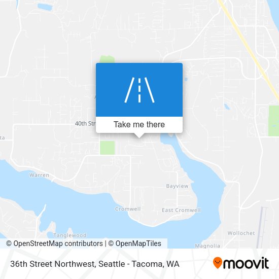 Mapa de 36th Street Northwest