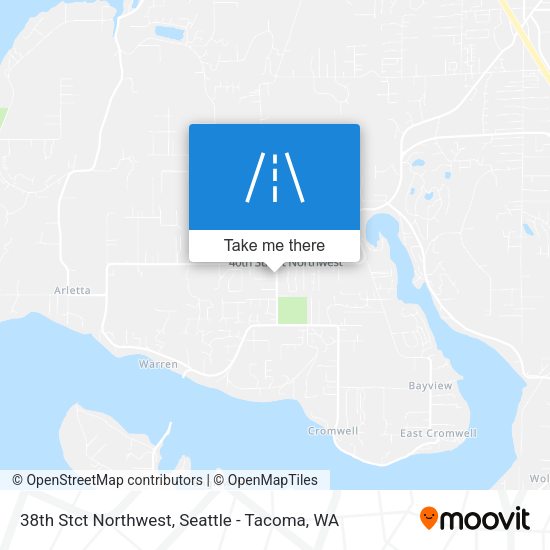 38th Stct Northwest map