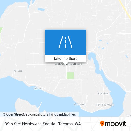 39th Stct Northwest map