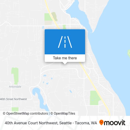 40th Avenue Court Northwest map