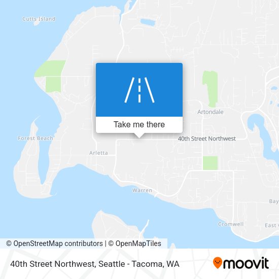 Mapa de 40th Street Northwest
