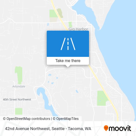 42nd Avenue Northwest map