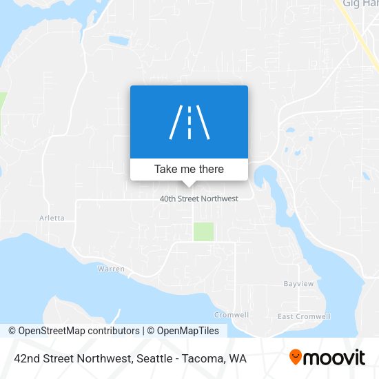 Mapa de 42nd Street Northwest