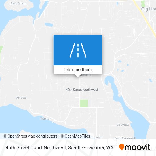 Mapa de 45th Street Court Northwest
