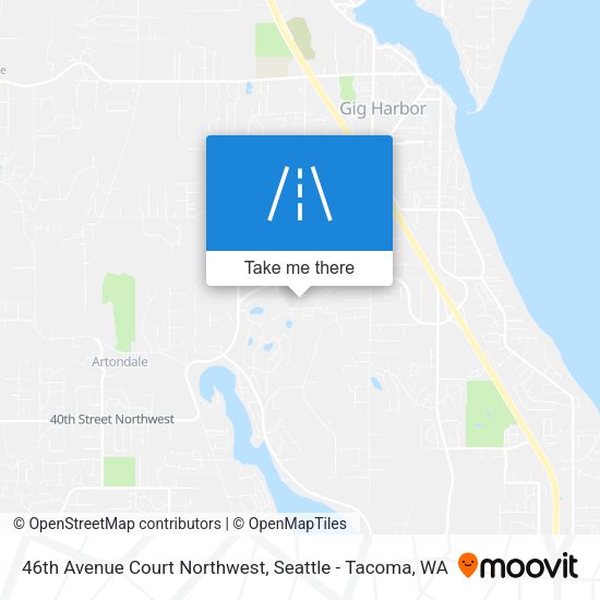 46th Avenue Court Northwest map