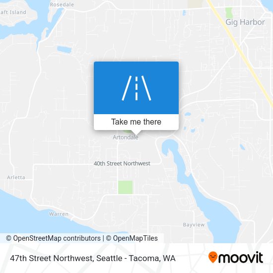 47th Street Northwest map