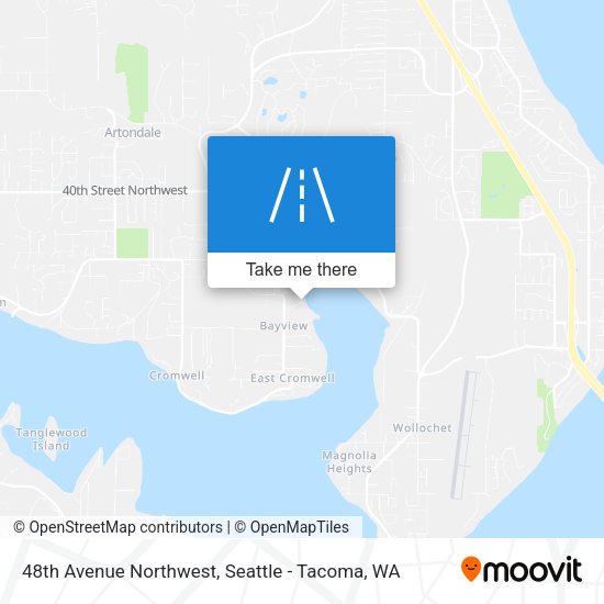 48th Avenue Northwest map