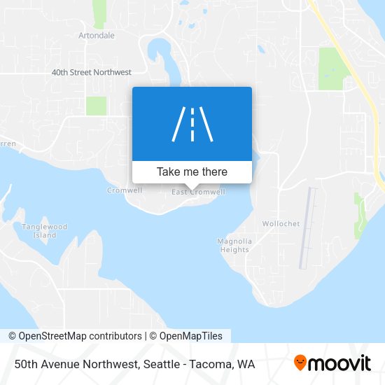 50th Avenue Northwest map