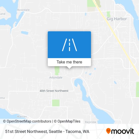 Mapa de 51st Street Northwest