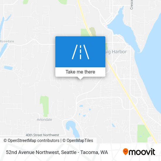 52nd Avenue Northwest map