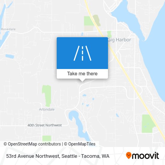 53rd Avenue Northwest map