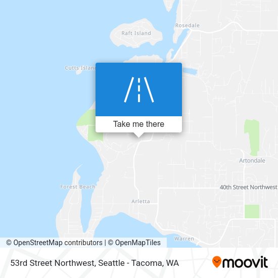 Mapa de 53rd Street Northwest