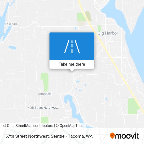 57th Street Northwest map