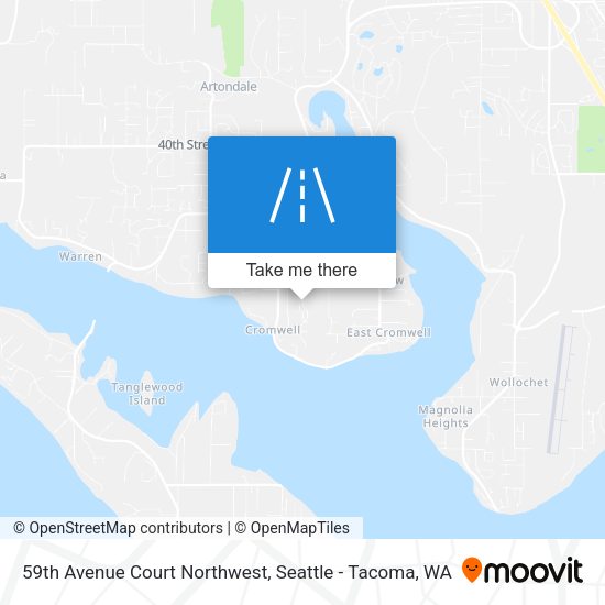 Mapa de 59th Avenue Court Northwest