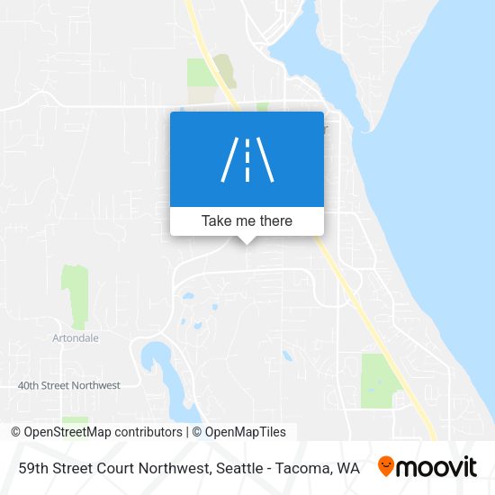 Mapa de 59th Street Court Northwest