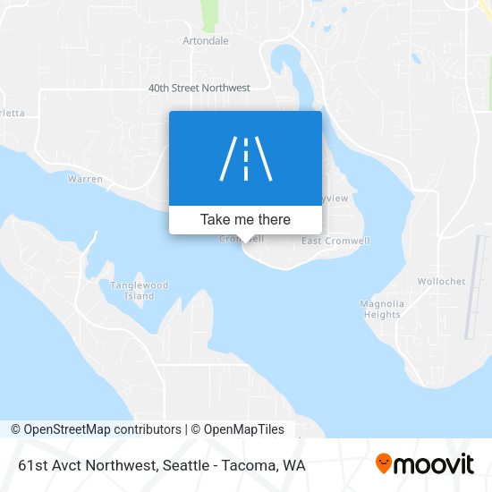 61st Avct Northwest map