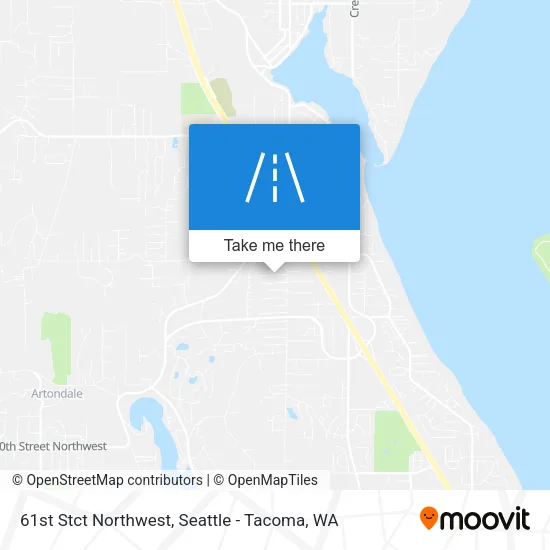 61st Stct Northwest map