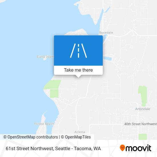 61st Street Northwest map