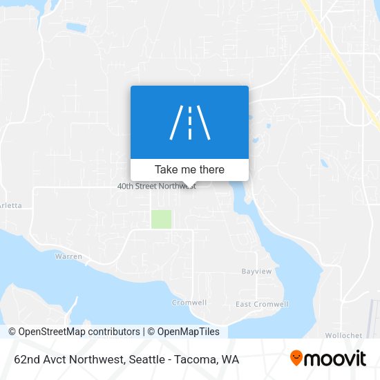 62nd Avct Northwest map