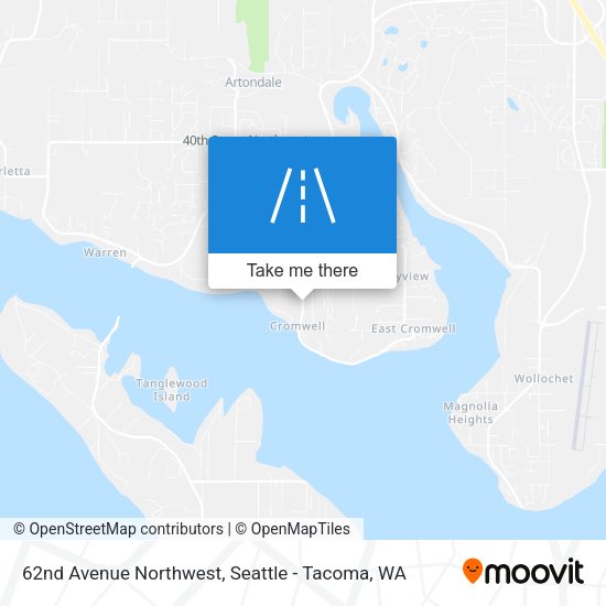 62nd Avenue Northwest map