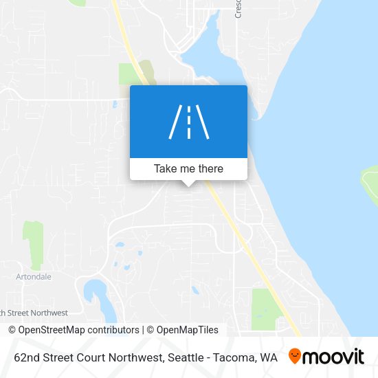 Mapa de 62nd Street Court Northwest