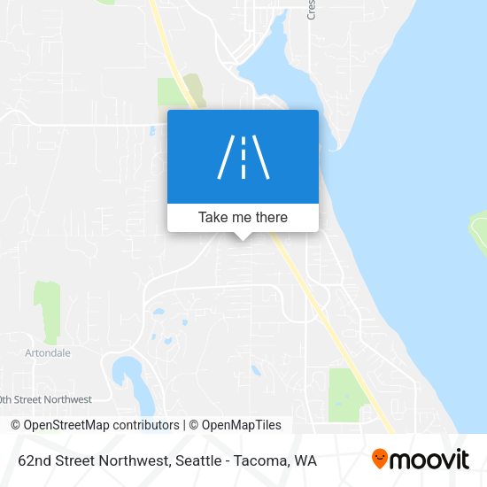 62nd Street Northwest map
