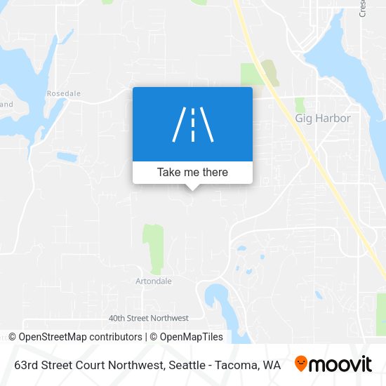 Mapa de 63rd Street Court Northwest