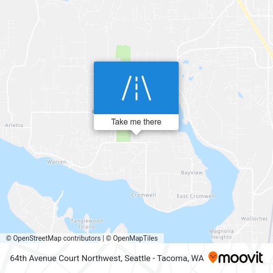 Mapa de 64th Avenue Court Northwest