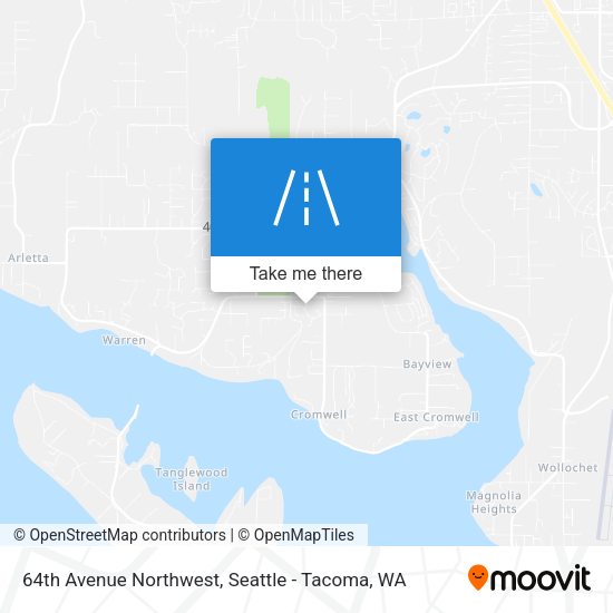 64th Avenue Northwest map